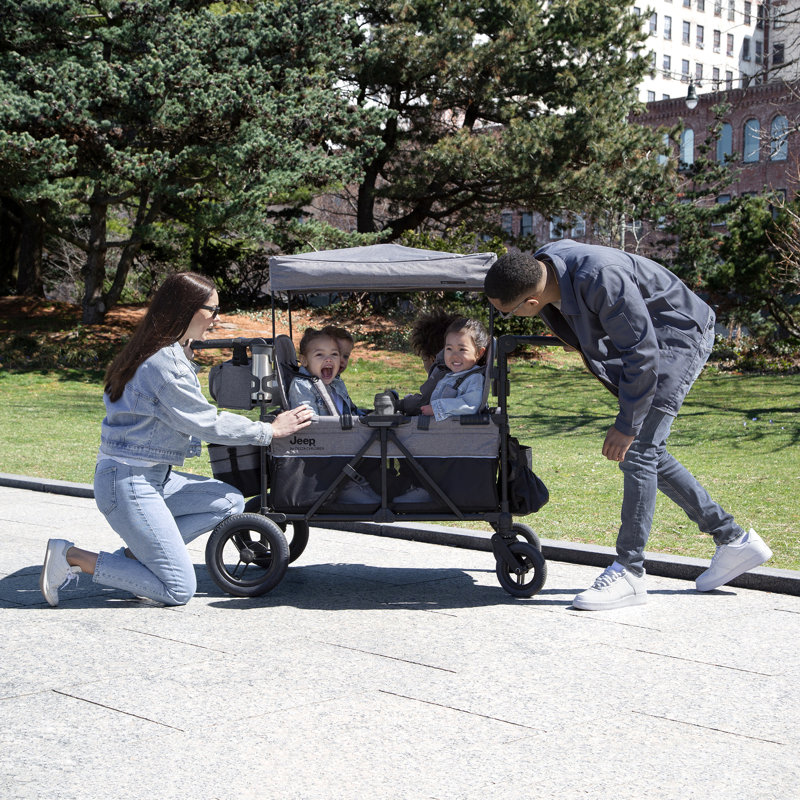Delta Children Jeep Wrangler Deluxe 4 Seater Stroller Wagon by Delta
